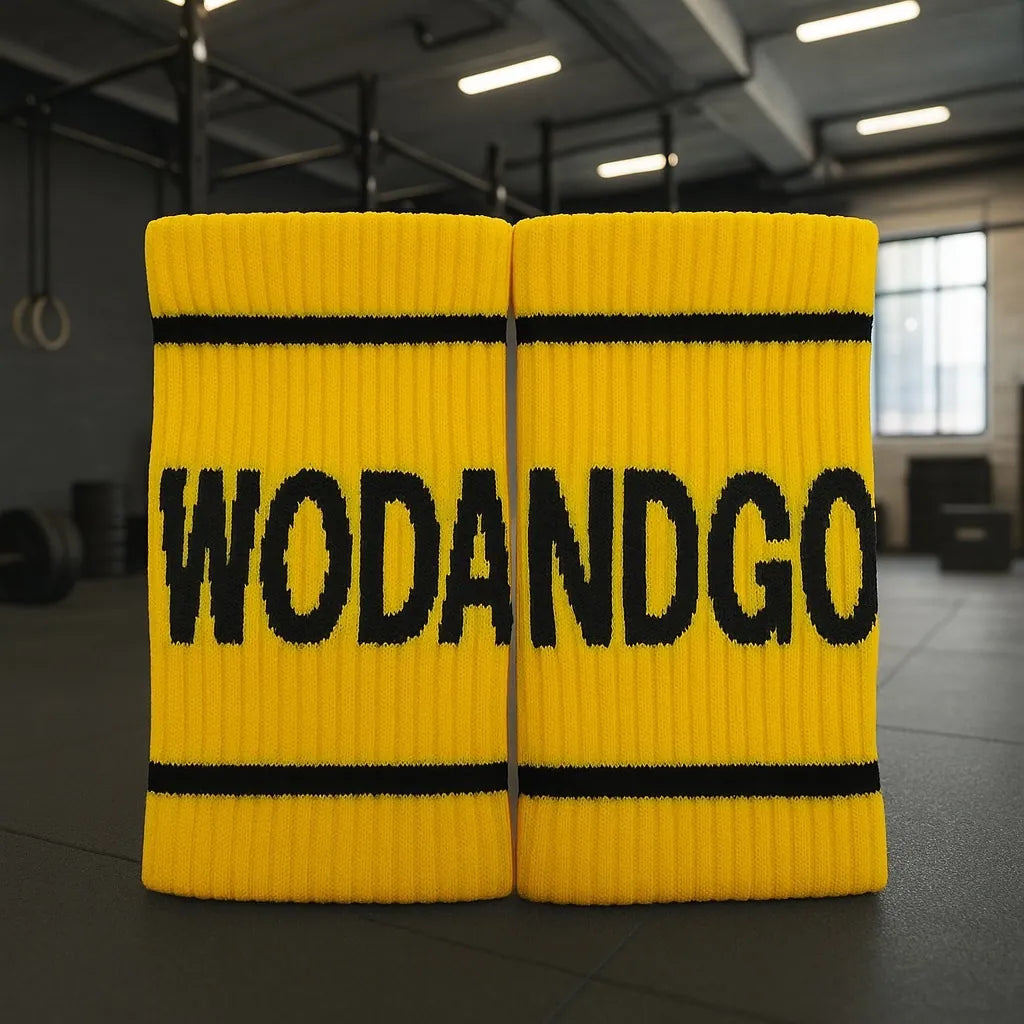 Wristband jaune pour sport et fitness
