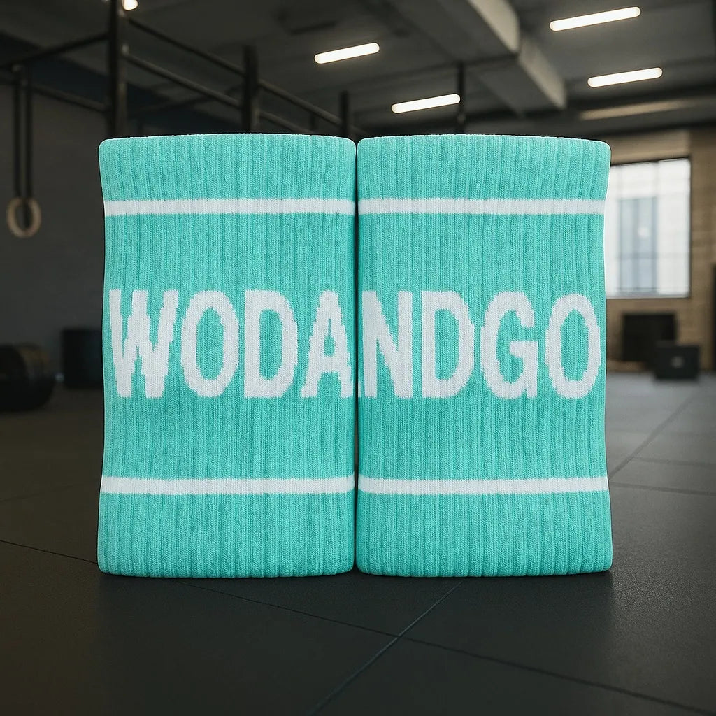 Bandeau de poignet de couleur turquoise pour le sport et le crosstraining 