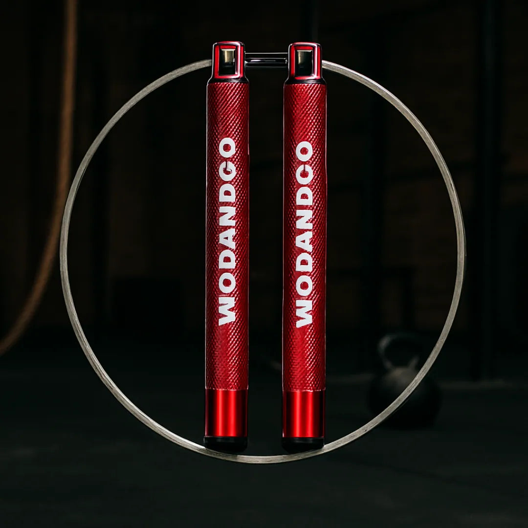 Corde a sauter pour le crosstraining rouge wodandgo 