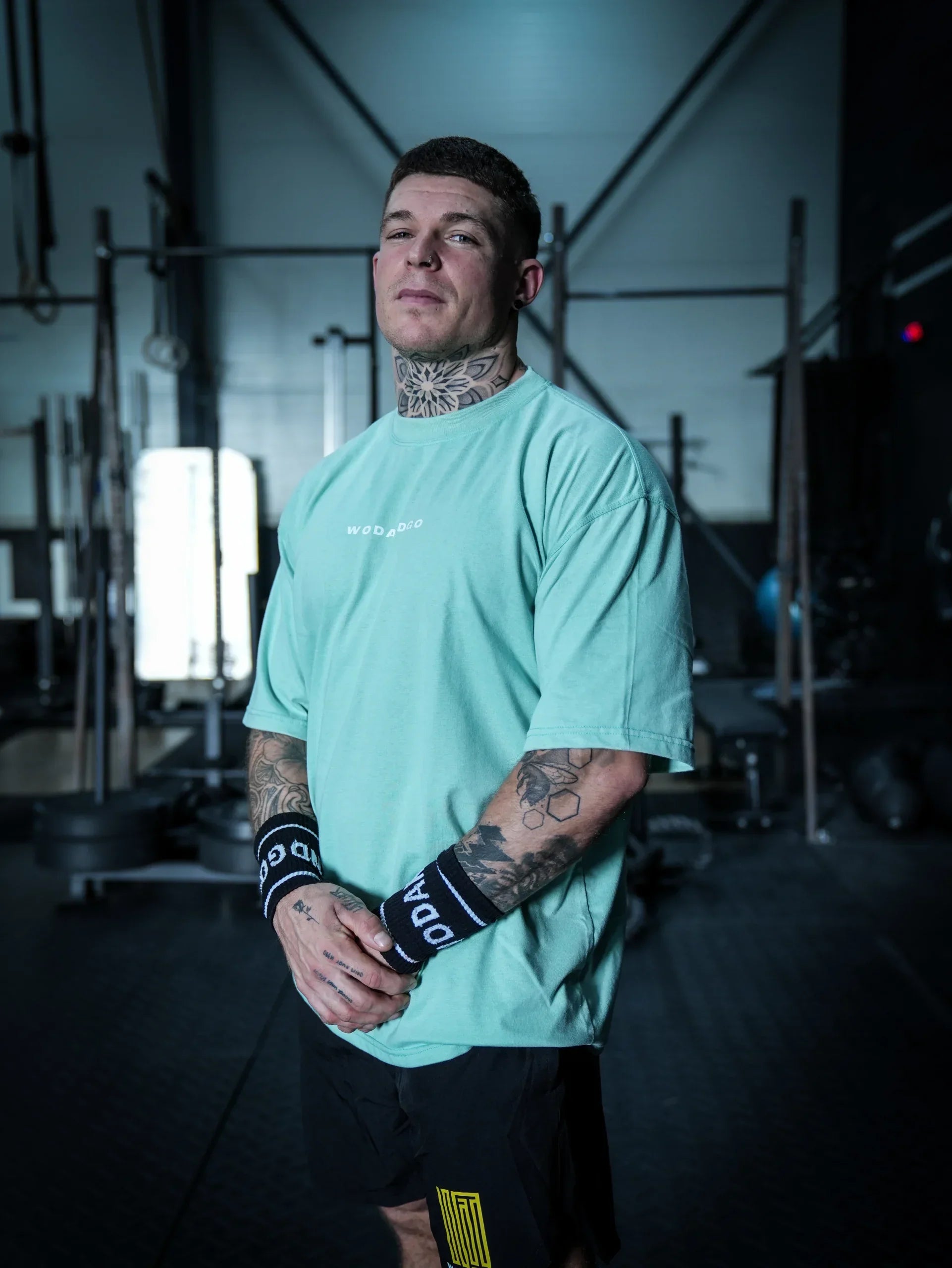 T-shirt oversize Blue Storm & Green Power