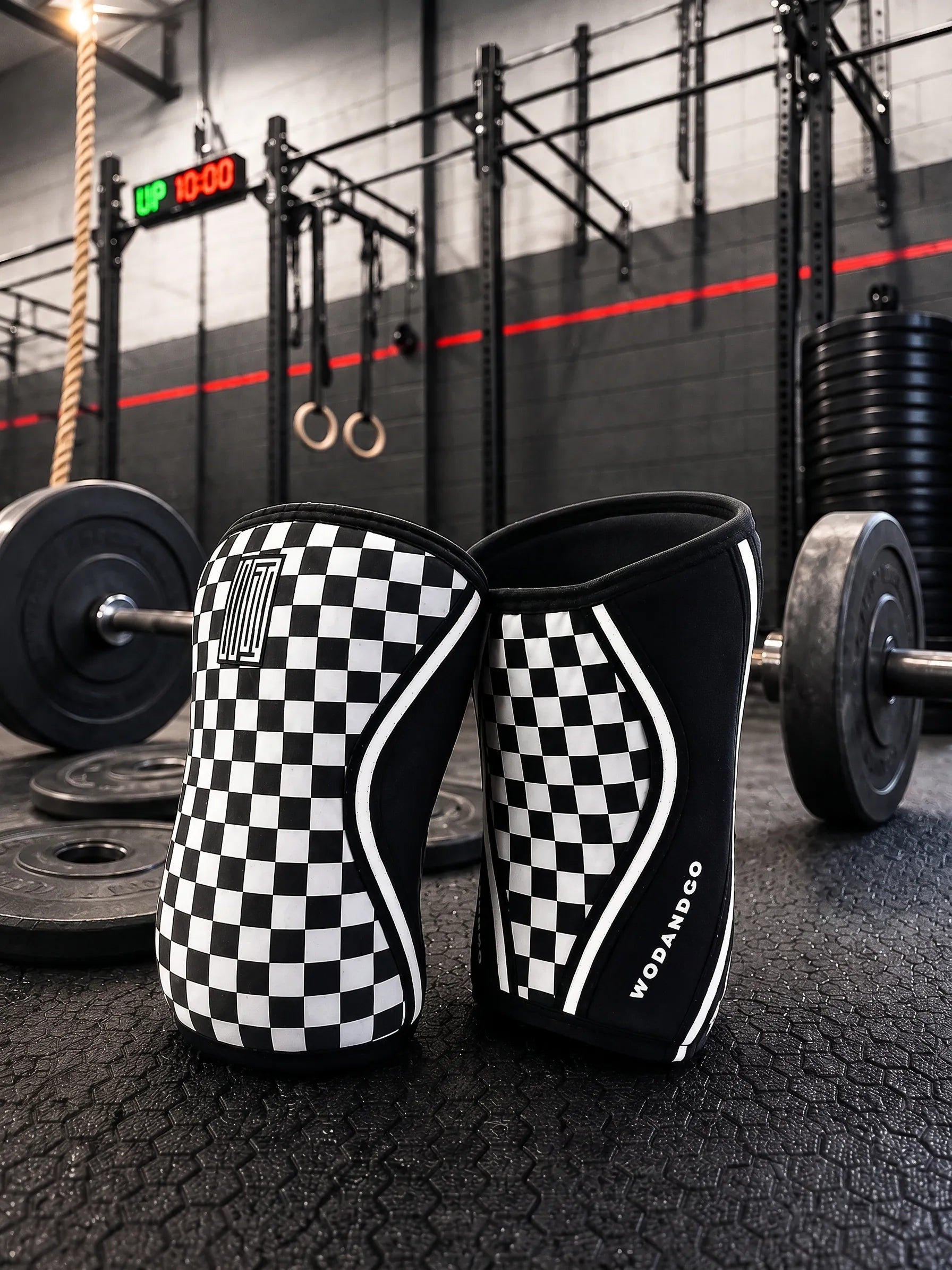 Genouillères PR Damier Noir-Blanc & Noir Réversible