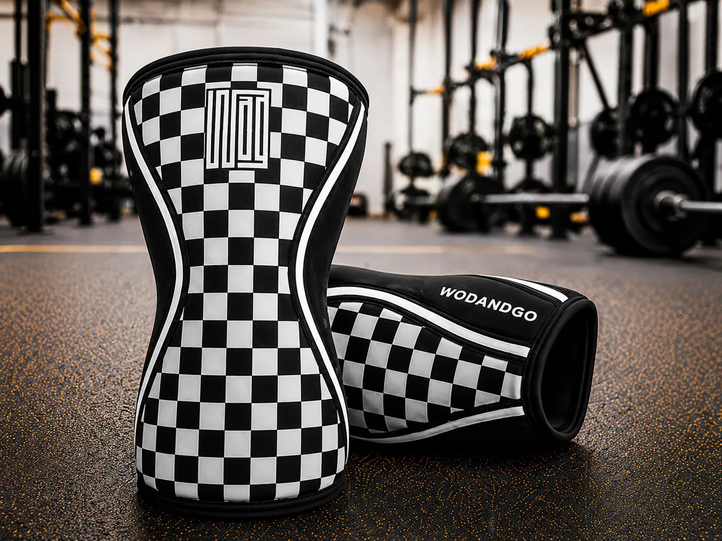 Genouillères PR Damier Noir-Blanc & Noir Réversible