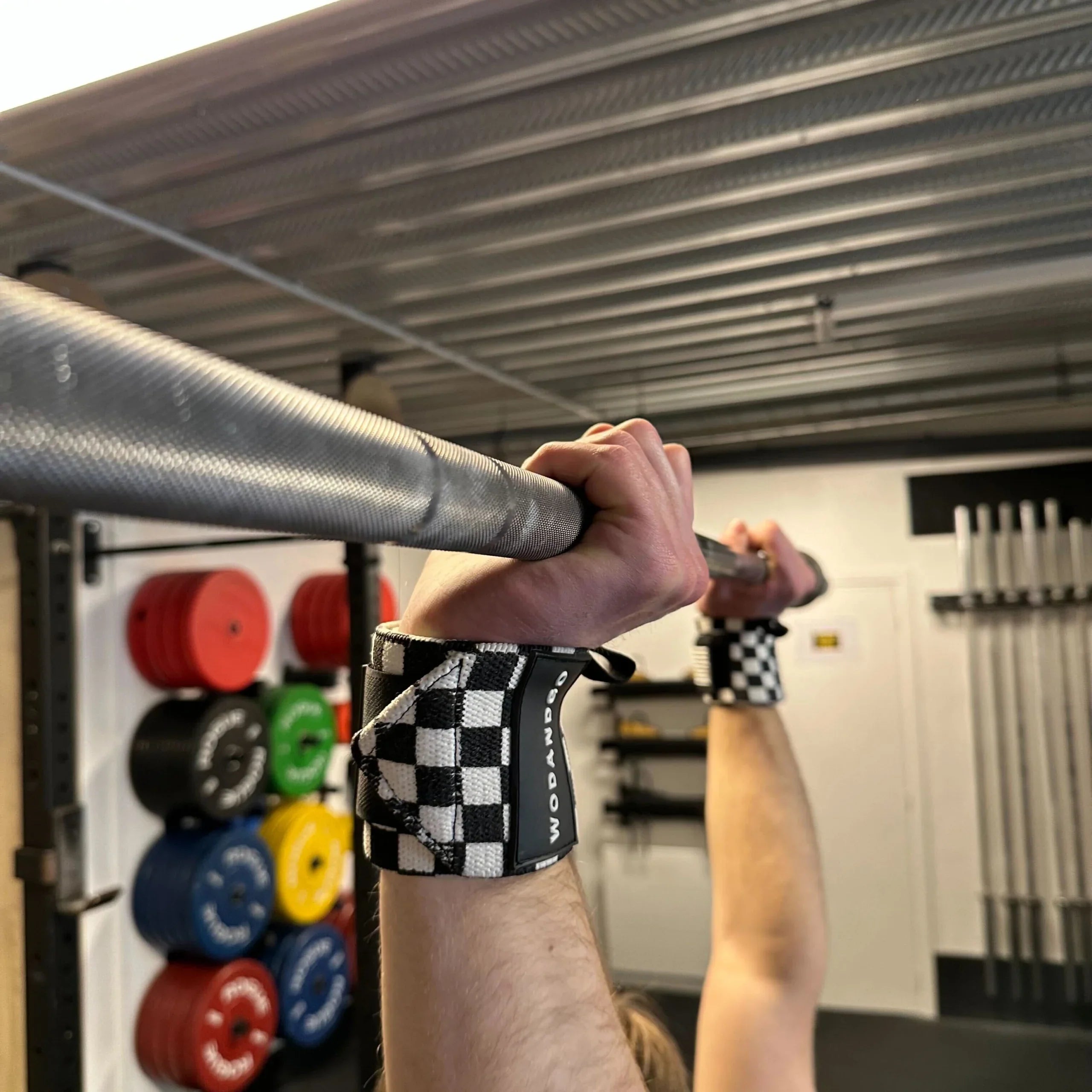 Proteges poignets damier extensible halterophilie sport wodandgo, renforces tes poignets 
