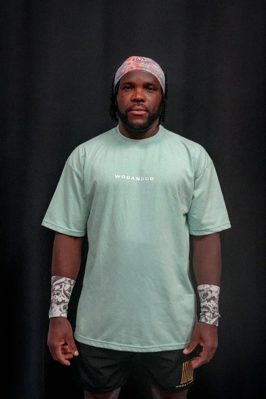 T-shirt oversize Blue Storm & Green Power