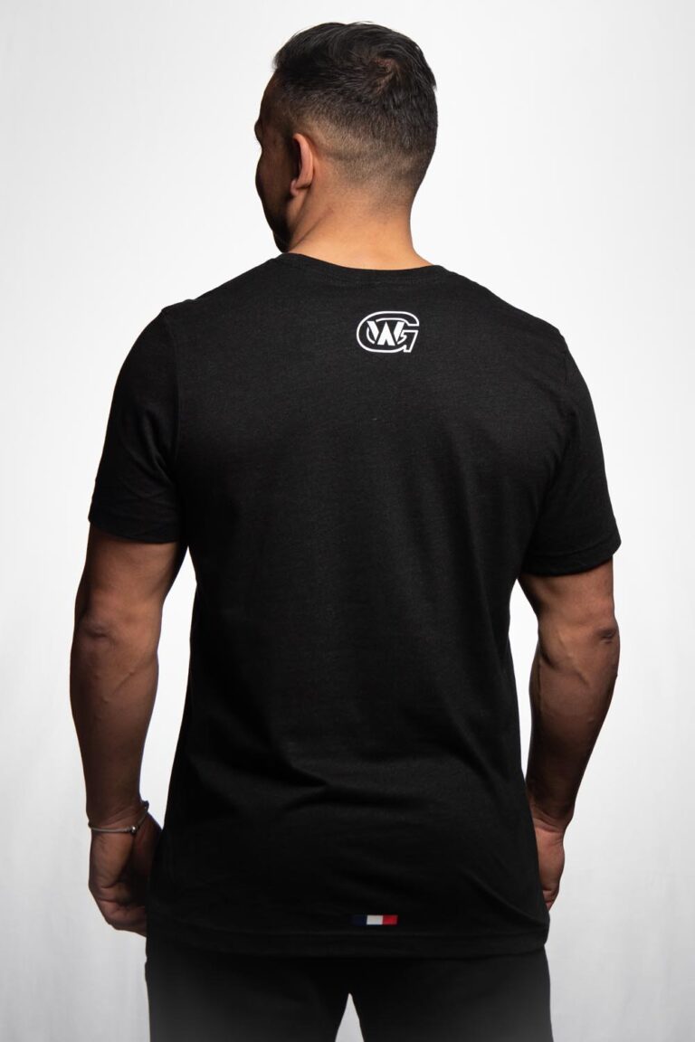 T-Shirt Essential Noir Homme Dos