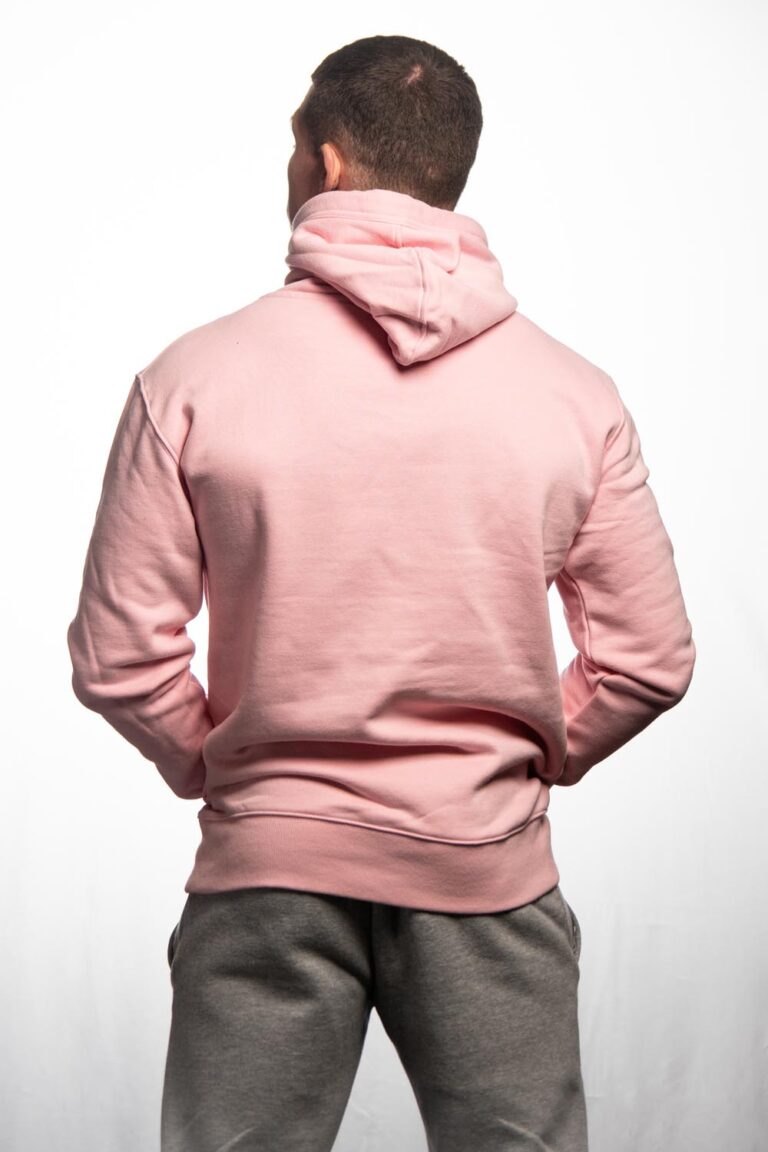 Sweat Capuche Pink Homme Dos