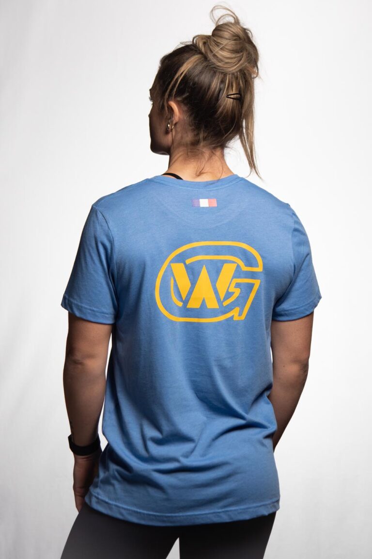 T-Shirt Color Wod Heather Colombia Blue Dos