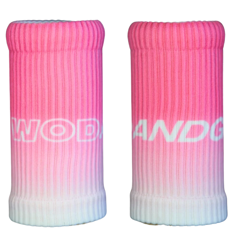 WRISTBANDS - THIN, PINK, ABSORBENT COMPRESSION WRISTBANDS
