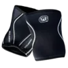 PAIR OF "BEST EDITION" SCR KNEE PADS - BLACK WHITE LOGO