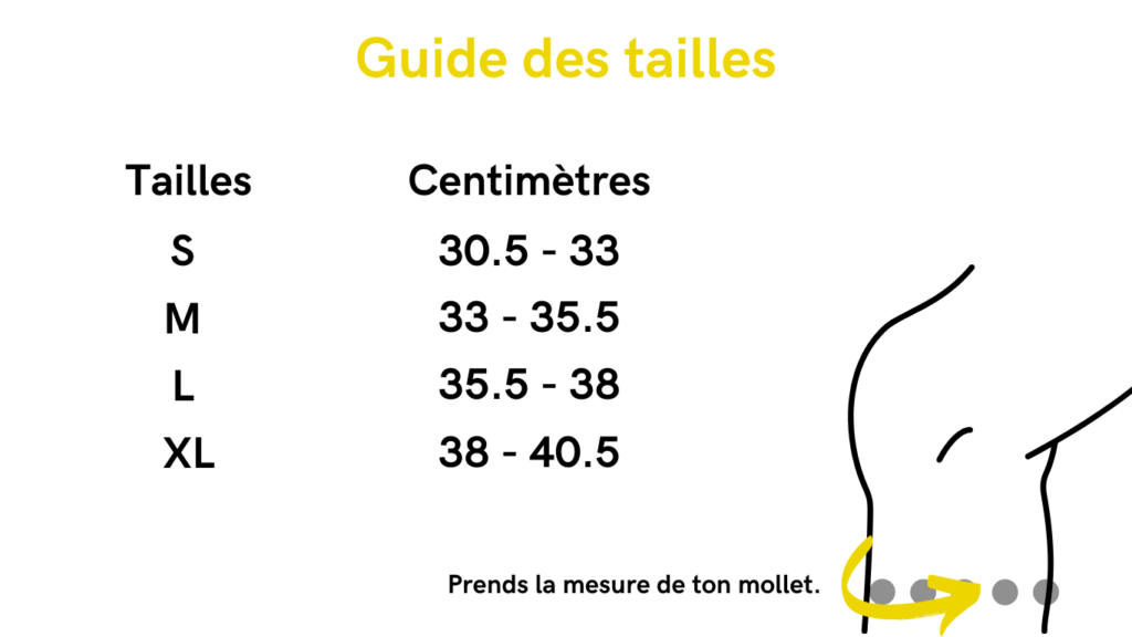 Guide des tailles des genouillères de force pour le powerlifting, l'haltérophilie et le crossfit.